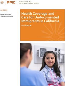 Health Coverage and Care for Undocumented Immigrants in California - An Update JUNE 2021