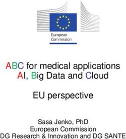 ABC FOR MEDICAL APPLICATIONS AI, BIG DATA AND CLOUD EU PERSPECTIVE - SASA JENKO, PHD EUROPEAN COMMISSION DG RESEARCH & INNOVATION AND DG SANTE ...