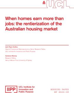 When homes earn more than jobs: the rentierization of the Australian housing market - UCL