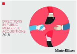 DIRECTIONS IN PUBLIC MERGERS & ACQUISITIONS 2018 - Minter Ellison