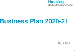 Business Plan 2020-21 - March 2020 - Housing Ombudsman