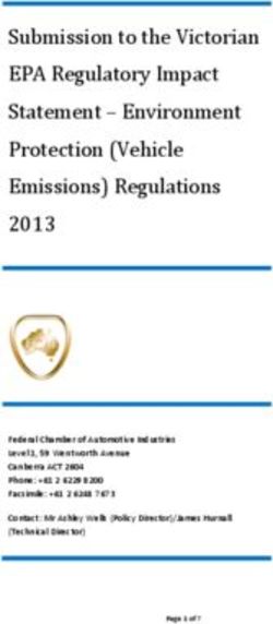 Submission to the Victorian EPA Regulatory Impact Statement - Environment Protection (Vehicle Emissions) Regulations 2013