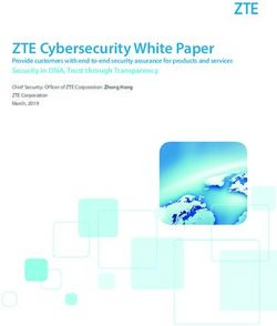 ZTE Cybersecurity White Paper - Security in DNA, Trust through Transparency Provide customers with end-to-end security assurance for products and ...