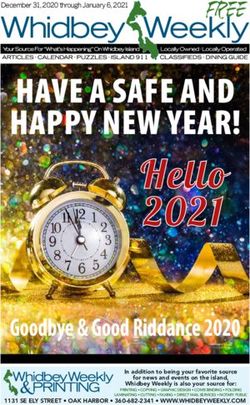 Hello 2021 HAVE A SAFE AND HAPPY NEW YEAR! - Whidbey Weekly