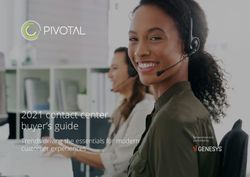 2021 contact center buyer's guide - Trends driving the essentials for modern customer experiences - Pivotal Data