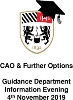 CAO & Further Options Guidance Department Information Evening 4th November 2019