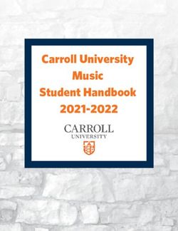 Carroll University Music Student Handbook 2021-2022
