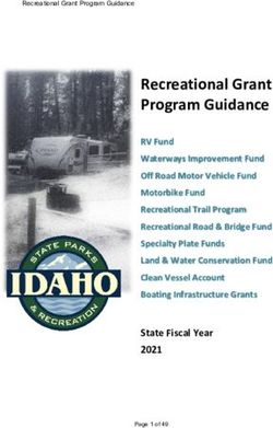 Recreational Grant Program Guidance - Idaho State ...