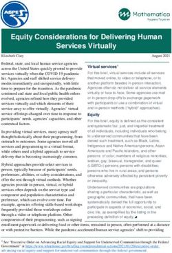 Equity Considerations for Delivering Human Services Virtually