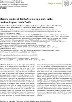 Remote sensing of Trichodesmium spp. mats in the western tropical South Pacific - Biogeosciences