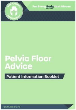 Pelvic Floor Advice Patient Information Booklet - For Every Body that Moves - New Plymouth Physiotherapy