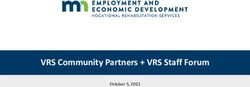 VRS Community Partners + VRS Staff Forum - October 5, 2021 - Minnesota.gov