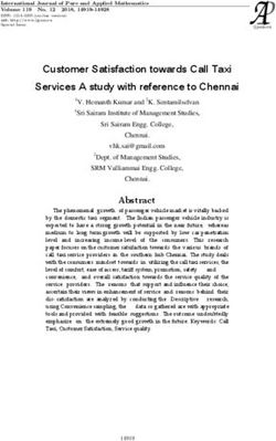 Customer Satisfaction towards Call Taxi Services A study with reference to Chennai