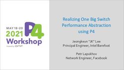 Realizing One Big Switch Performance Abstraction using P4 - Jeongkeun "JK" Lee Principal Engineer, Intel Barefoot Petr Lapukhov Network Engineer ...