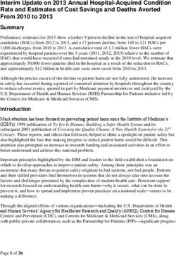 Interim Update on 2013 Annual Hospital-Acquired Condition Rate and Estimates of Cost Savings and Deaths Averted From 2010 to 2013