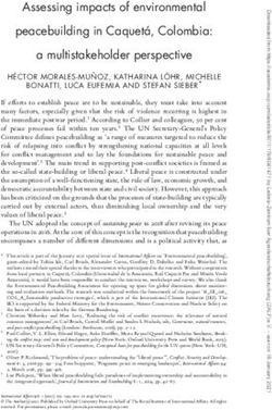 Assessing impacts of environmental peacebuilding in Caquetá, Colombia: a multistakeholder perspective