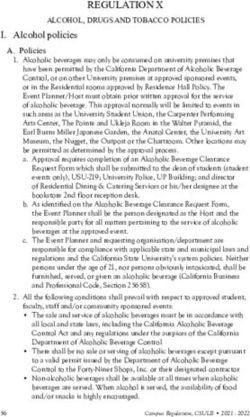 REGULATION X - 2021-2022 CSULB Campus Regulations