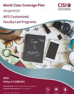 World Class Coverage Plan - AIFS Customized, Faculty-Led Programs - 2022 Policy # CC005423