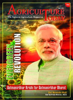 Aatmanirbhar Krishi for Aatmanirbhar Bharat - Shri Narendra Modi Hon'ble Prime Minister, INDIA - Agriculture Today