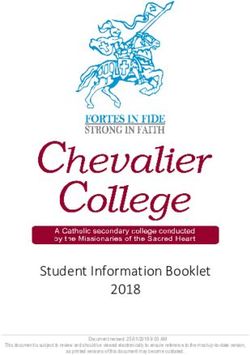 Student Information Booklet 2018 - Chevalier College