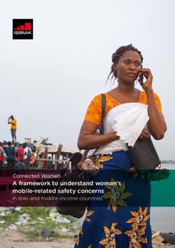 A framework to understand women's mobile-related safety concerns - Connected Women - GSMA