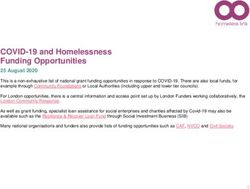 COVID-19 and Homelessness Funding Opportunities