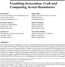 Troubling Innovation: Craft and Computing Across Boundaries - Troubling Innovation: Craft and ...