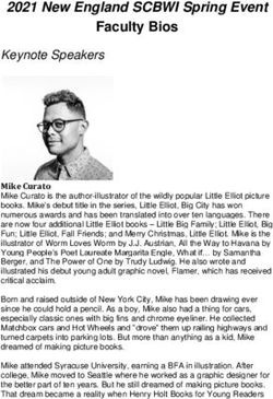 2021 New England SCBWI Spring Event - Faculty Bios - SCBWI New England