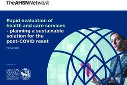 Rapid evaluation of health and care services - planning a sustainable solution for the post-COVID reset - February 2021