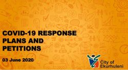 COVID-19 RESPONSE PLANS AND PETITIONS - 03 June 2020 - Parliamentary ...