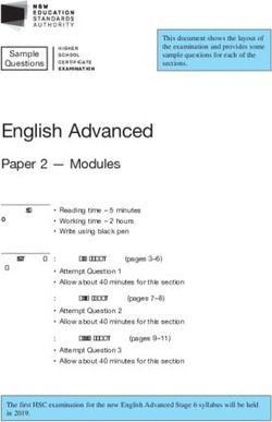 English Advanced Paper 2 - Modules - NESA
