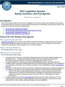 2021 Legislative Session Equity, Inclusion, and Free Speech