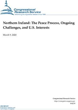 Northern Ireland: The Peace Process, Ongoing Challenges, and U.S. Interests - March 9, 2020
