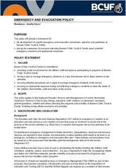 EMERGENCY AND EVACUATION POLICY - Mandatory - Quality Area 2 - BCYF