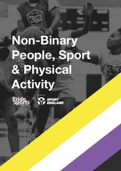 Non-Binary People, Sport & Physical Activity - London