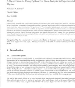 A Short Guide to Using Python For Data Analysis In Experimental Physics