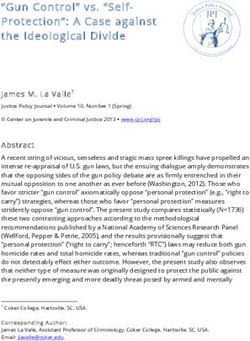 "Gun Control" vs. "Self-Protection": A Case against the Ideological Divide