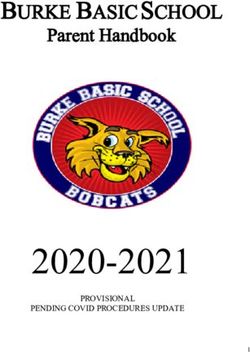 2020- 2021 BURKE BASIC SCHOOL Parent Handbook