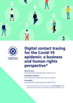 Digital contact tracing for the Covid-19 epidemic: a business and human rights perspective* - International ...