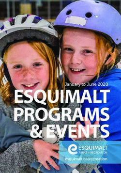 ESQUIMALT PROGRAMS & EVENTS - esquimalt.ca/recreation PARKS + RECREATION - Township of Esquimalt