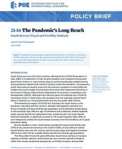 21-16 The Pandemic's Long Reach - South Korea's Fiscal and Fertility Outlook - Peterson Institute for International Economics