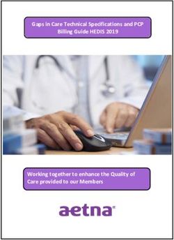 Gaps in Care Technical Specifications and PCP Billing Guide HEDIS 2019 - Working together to enhance the Quality of Care provided to our Members ...
