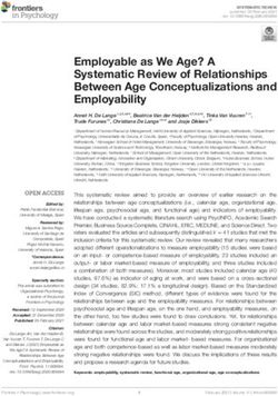 Employable as We Age? A Systematic Review of Relationships Between Age Conceptualizations and Employability