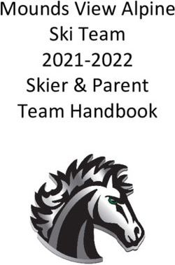 Mounds View Alpine Ski Team 2021-2022 Skier & Parent Team Handbook