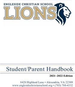 Student/Parent Handbook - 2021-2022 Edition 8428 Highland Lane Alexandria, VA 22309 www.englesidechristianschool.org (703) 780-4332 ...
