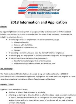 2018 Information and Application - CHAT Television