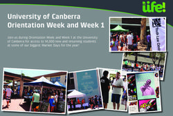 University of Canberra Orientation Week and Week 1 - Join us during Orientation Week and Week 1 at the University of Canberra for access to 14,000 ...