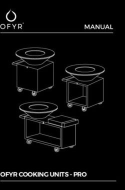 MANUAL - OFYR COOKING UNITS - PRO