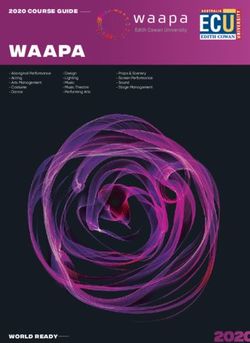 WAAPA 2020 Course Guide - WORLD READY- ECU