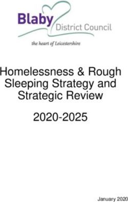 Homelessness & Rough Sleeping Strategy and Strategic Review 2020-2025 - January 2020
